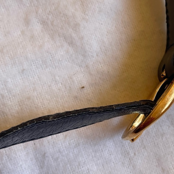 Gucci Top Handle Black Leather Kelly Bag With Lock | Authentic Vintage - Picture 11 of 16